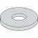 1/4" x 2" Fender Washer - .285" I.D. - .047/.08" Thick - Steel - Zinc Plated - Grade 2 - Pkg of 100