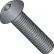 M8 x 1.25 x 35mm Button Socket Cap Screw - Steel - Black Oxide - DIN 125B - Class 10.9 - Pkg of 50