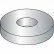 #10 Flat Washer - SAE - 7/32" I.D. - Steel - Zinc Plated - Grade 2 - Pkg of 100