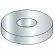 #8 Flat Washer - SAE - Machine Screw Pattern - 11/64" I.D. - Steel - Zinc - Grade 2 - Pkg of 100