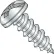 #12 x 1" Sheet Metal Screw - Phillips Pan Head - Steel - Zinc Plated - Pkg of 100