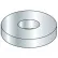 1/4 Flat Washer - SAE - 9/32" I.D. - Steel - Plain - Grade 2 - Pkg of 100