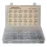 330 Piece Machine Screw Assortment - #6 to 1/4" - Slotted Flat Head - Steel - Zinc