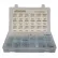 430 Piece Wood Screw Assortment - #4 to #10 - Slotted Flat/Round Head - Steel - Zinc