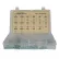 650 Piece Machine Screw Nut & Washer Assortment - #6 to 1/4" - Steel - Zinc