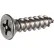 #12 x 1-1/2" Security Sheet Metal Screw - Flat Phillips Head - 18-8 Stainless Steel - Pkg of 100