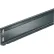 Tri-Boro Bin Front for Nut and Bolt Type Shelving, 2"H x 48"W, Dark Gray