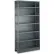 Tri-Boro Boxer 5 Shelf, 18 Ga Closed Perforated Steel Shelving, Add On, 36"Wx18"Dx97"H, Dark Gray