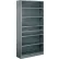 Tri-Boro T-Bolt 8 Shelf, 20 Ga Closed Solid Steel Shelving, Starter, 42"Wx12"Dx99"H, Dark Gray