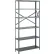 Tri-Boro T-Bolt 6 Shelf, 20 Ga Open Solid Steel Shelving, Add On, 36"Wx12"Dx75"H, Dark Gray