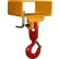 Lif-Truc Fork Lift Beam, Single Fork, Single Swivel Hook, 3000Lb., 4-1/2" Dim A Size