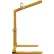 Strong-bac Vertical Load Lifter, Adjustable, 2 Ton Cap., 43" Fork Length, Yellow, 2" x 4" Opening