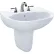 Toto® LHT241.4G-01 Supreme® Wall Mount Lavatory Sink, Cotton White