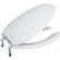 TOTO® SC134-01 Elong Commercial Toilet Seat, Cotton White