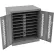 Tennsco® Counter High Laptop Charging Station For 16 Devices, 36"W x 24"D x 42"H, Medium Gray