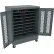 Tennsco® Mobile Laptop Charging Station For 16 Devices, 36"W x 24"D x 48-3/4"H, Medium Gray