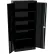 Tennsco® Smart Space Storage Cabinet, 30"W x 15"D x 66"H, Black, All-Welded