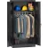 Tennsco Standard Welded Wardrobe Cabinet 36"W x 24"D x 72"H Black