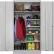 Tennsco® Standard HD Combination Storage Cabinet, 24 Gauge, 36"W x 18"D x 72"H, Light Gray