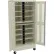 Tennsco® Mobile Laptop Charging Station For 30 Devices, 36"W x 24"D x 78-3/4"H, Champagne/Putty