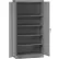 Tennsco® Standard HD Storage Cabinet, Turn Handle, 24 Gauge, 36"W x 24"D x 72"H, Medium Gray