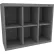 Tennsco® 6 Person Cubby Locker, 34-1/2"W x 13-1/2"D x 30"H, Medium Gray, All-Welded
