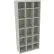Tennsco® 18 Person Cubby Locker, 34-1/2"W x 13-1/2"D x 78"H, Light Gray, All-Welded