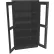 Tennsco® C-Thru Standard Storage Cabinet, 36"W x 18"D x 72"H, Unassembled, Black