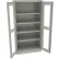 Tennsco® C-Thru Standard Storage Cabinet, 36"W x 18"D x 72"H, Unassembled, Light Gray