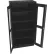 Tennsco® C-Thru Standard Storage Cabinet, 36"W x 18"D x 72"H, All-Welded, Black