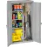 Tennsco® Janitorial Cabinet, 36"W x 18"D x 64"H, All-Welded, Light Gray