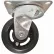 Fairbanks Medium Duty Swivel Caster 23-4-RT - Rubber Mold-On 4" Dia. - 200 Lb. Capacity