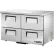 True® Low Profile Undercounter Refrigerator 33 38°F 48-3/8"W x 30-1/8"D, 4 Drawers