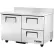 True® Work Top Refrigerator 2 Section - 48-3/8"W x 30-1/8"D x 33-3/8"H