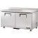 True® Work Top Refrigerator 2 Section - 60-3/8"W x 30-1/8"D x 33-3/8"H, ADA Compliant