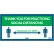 Global Industrial™ Green Thank you for Social Distancing Sign, 24"W x 12"H, Adhesive Vinyl