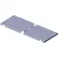 Roof Zone Cart Aluminum Tread Brite Decking, 30"W x 36"L, Silver, 65031