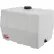 RomoTech 100 Gallon Plastic Storage Tank, Square End with Flat Bottom
