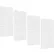 Triton Products Polypropylene Pegboards, 24" x 48" x 1/4", White, Set of 4