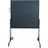 Triton Products 50"W Mobile Pegboard Unit with 4 Black ABS Matte Finish DuraBoard Pegboards