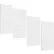 Triton Products High Density Fiberboard Pegboards, 24" x 48" x 1/4", White, Set of 4