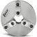 TMX™ 3-Jaw (2 Piece) Scroll Chuck, Forged Steel, Back Mount, Plain Back, 9-13/16" Dia.