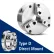 TMX™ D1-6 3-Jaw (2 Piece) Scroll Chuck, Forged Steel, 16" Dia.