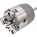 3-Jaw 2Pc Rotating Chuck, Steel, MT5, 6"