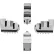 TMX™ Hard Solid OD Jaws For 5" Scroll Chuck, 4-Jaw, 4 Piece Set
