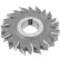 HSS Import Staggered Tooth Side Milling Cutter, 6" DIA x 9/16" Face x 1-1/4" Hole x 24 Teeth