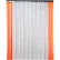 Global Industrial™ Low Temperature Strip Door - 12'W x 12'H - 12" Ribbed Clear PVC