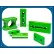 Professional Plastics Green Oil-Filled Cast Nylon Tube, 2.500"ID X 3.250"OD X 52"L