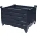 Global Industrial Stackable Steel Container, 48"L x 48"W x 24"H, 4000 lb. Capacity, Black