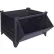 Global Industrial Stackable Steel Container,Hopper Front, 35"Lx30"Wx24"H, 4000 lb Cap, Black
